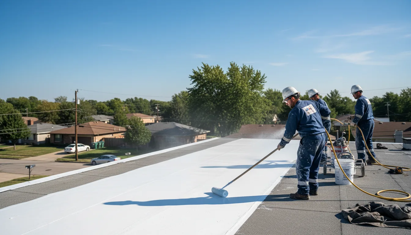 Commercial roof coating in Benson, MN near me